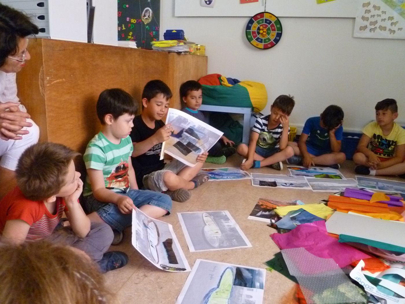 Kinder der Primarschule Thierstein Basel am Becken